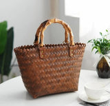 Unique straw design hand bag for women -SKD001SHB