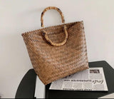 Unique straw design hand bag for women -SKD001SHB