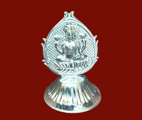 Set of 10 ,German silver washable Goddess Lakshmi Design Agarbathi stand-SILVA001LAS