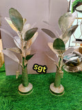 Extra Big Size German Silver Banana Tree for Puja Decoration-SILVA001BTB
