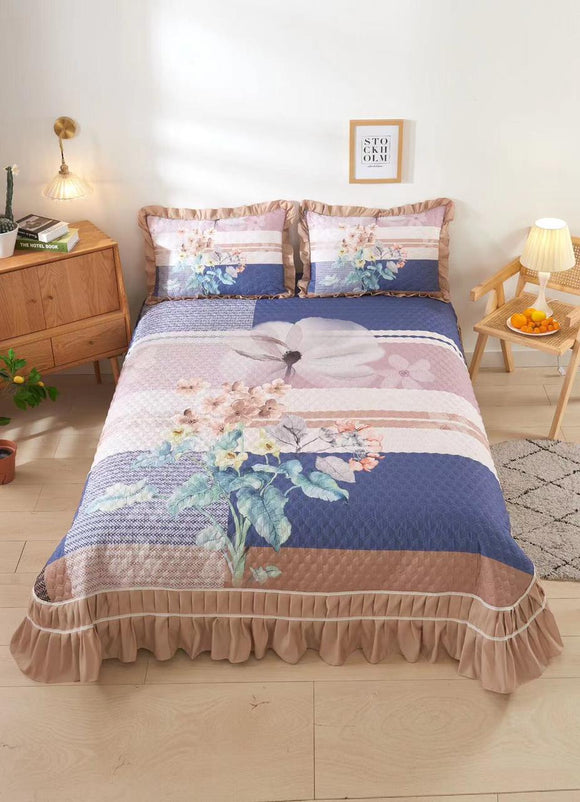 JSR Designer Quilted Bed Cover Set -PREET001QE