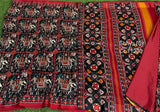 Black Shade Pashmina Saree with Patola Print Designs-KRISH001BPS