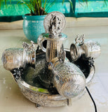 Elegant  Silver Finish Table Top  Ganesha Fountain -GRIH001GF