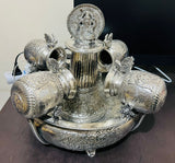 Elegant  Silver Finish Table Top  Ganesha Fountain -GRIH001GF