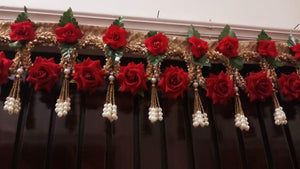 Rojamalar, elegant Rose flower design Thoran /bandanwar / door decoration-SHARA001R