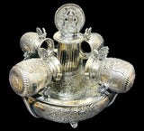 Elegant  Silver Finish Table Top  Ganesha Fountain -GRIH001GF