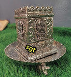 Full set impressive antique German silver washable tusli pot astalakshmi Design with Elephant Design Plate-SILL001TP