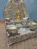 Vijayanagari , elegant Silver Singasan With Lord Balaji Idol and Puja Articles Combo-SILL001SC
