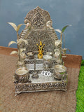 Shree Balaji, elegant Singasan With Lord Balaji Idol and Puja Articles Combo-SILL001SCA