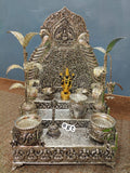 Shree Balaji, elegant Singasan With Lord Balaji Idol and Puja Articles Combo-SILL001SCA