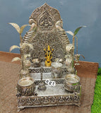 Shree Balaji, elegant Singasan With Lord Balaji Idol and Puja Articles Combo-SILL001SCA