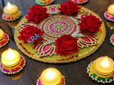Rose Jute Rangoli Combo for Diwali -MK001RJR