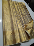 Adrika , Golden Bridal  Kanjeevaram Silk Saree for Women -PRIY001GKS