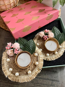 Set of 10 , Gorgeous  Hand crafted tea light holders-SHARA001TLA