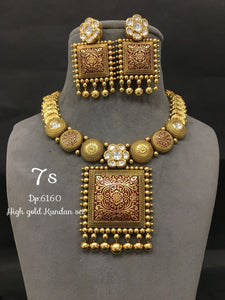Dillagi , elegant gold finish necklace set for women -MOE001DNS