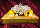 Geeta Govindam , elegant german silver thali combo-SILLU001TC