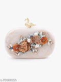 Best Indian Handicraft  resin Oval type clutch bag for women -SUNE001CC