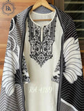 Royal Affair presents   jam cotton shirt with beautiful embroidery on neck and sleeves-RIDA001BWW