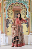 Navratri Special  Bagru hand block printed  cotton designer Lehenga choli with mulmul Duppatta -JAY001CLC