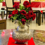 Elegant German Silver Designer Flower Vase for Table Decoration -GRIH001FP