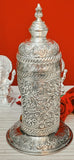 German silver akand diya stand for Diwali decoration-GRIH001AD