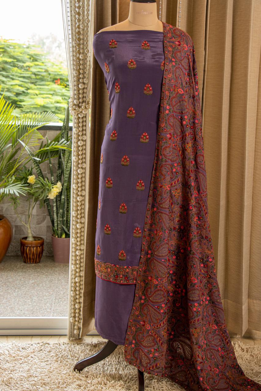 Buy Art Silk Designer Patiala Salwar Suit Online