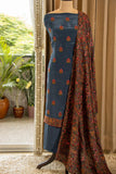 Elegant  Blue Crepe Silk Salwar suit material for women -RIDA001BSS