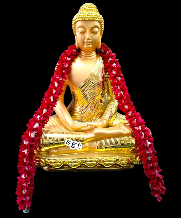 Impressive Big size Golden Meditating Budda Vastu idol  ideal for home decor-SILLA001B