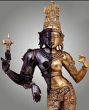 Elegant Ardhanarishvara Brass Idol-MK001AN