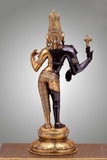 Elegant Ardhanarishvara Brass Idol-MK001AN