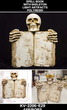 Halloween Skull Spell Book  Light in polyresin-ONE001SSB