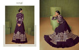 Purple  Georgette Party wear dress for women -OM001PWP
