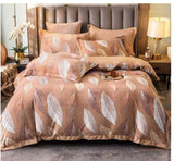 Fogg , King Size Warm Luxury Bed Sheet with Pillow Covers-GIRI001WB