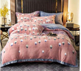 Fogg , King Size Warm Luxury Bed Sheet with Pillow Covers-GIRI001WJ