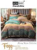 Fogg , King Size Warm Luxury Bed Sheet with Pillow Covers-GIRI001WM