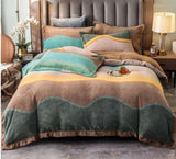Fogg , King Size Warm Luxury Bed Sheet with Pillow Covers-GIRI001WM