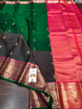 Green shade elegant Kanjeevaram silk saree for women -PDS001KG