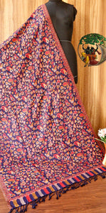 Elegant Kashmiri kani work Pashmina  winter shawl / Duppatta for women -RIDA001KA