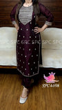 Beautiful Chanderi Kurta Bottom and Duppatta for women -FOF001CK