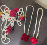 Set of 50 , Pearl Mala with Rose Locket -SHARA001PMR