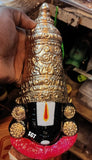 Tirumala  Balaji face Terracotta acylric painted ideal for home decor-SILL001BF