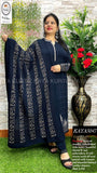 Kaya Kurtiz , elegant Blue shade Woolen Kurti with pants and Dupatta  for Women -MIX001KK