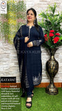 Kaya Kurtiz , elegant Blue shade Woolen Kurti with pants and Dupatta  for Women -MIX001KK