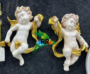 Golden wings pair of wall hanging Angels-SKD001WDA
