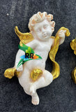 Golden wings pair of wall hanging Angels-SKD001WDA