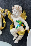 Golden wings pair of wall hanging Angels-SKD001WDA