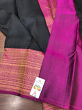 PURE KANCHEEPURAM HANDLOOM PATTU SILK SAREES WITH BEAUTIFUL ZARI BORDER WITH RICH PALLU AND BLOUSE -PDS001