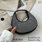 Beautiful Designer & Stylish Swarovski Daimond Sling Bag With Adjustable handle -RAJA001SS