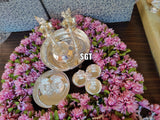 Padmavathy  full set impressive German silver Puja Set-SILI001PS