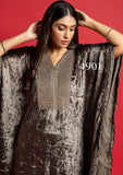 Design 4901,Velvet Kaftan with Velvet Bottom-ANJA001VG